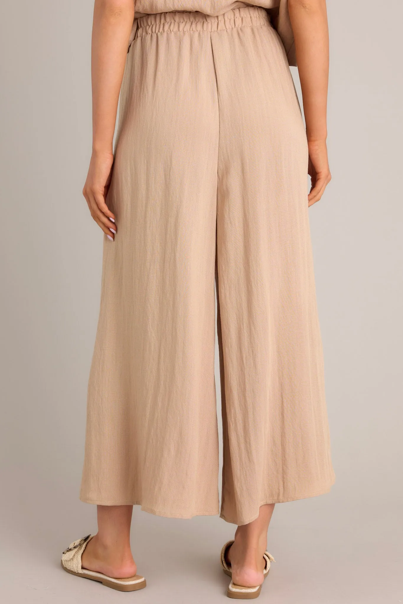 Timeless Threads Tan Cropped Pants