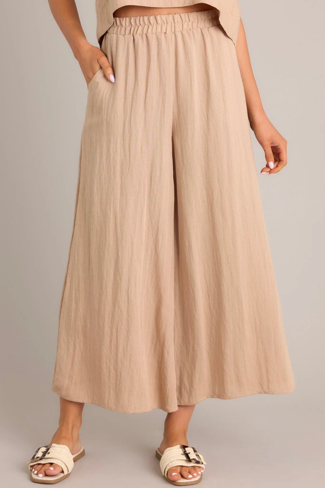 Timeless Threads Tan Cropped Pants