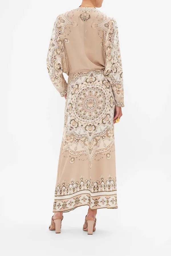 TWIST FRONT BATWING DRESS