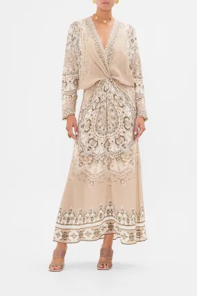 TWIST FRONT BATWING DRESS