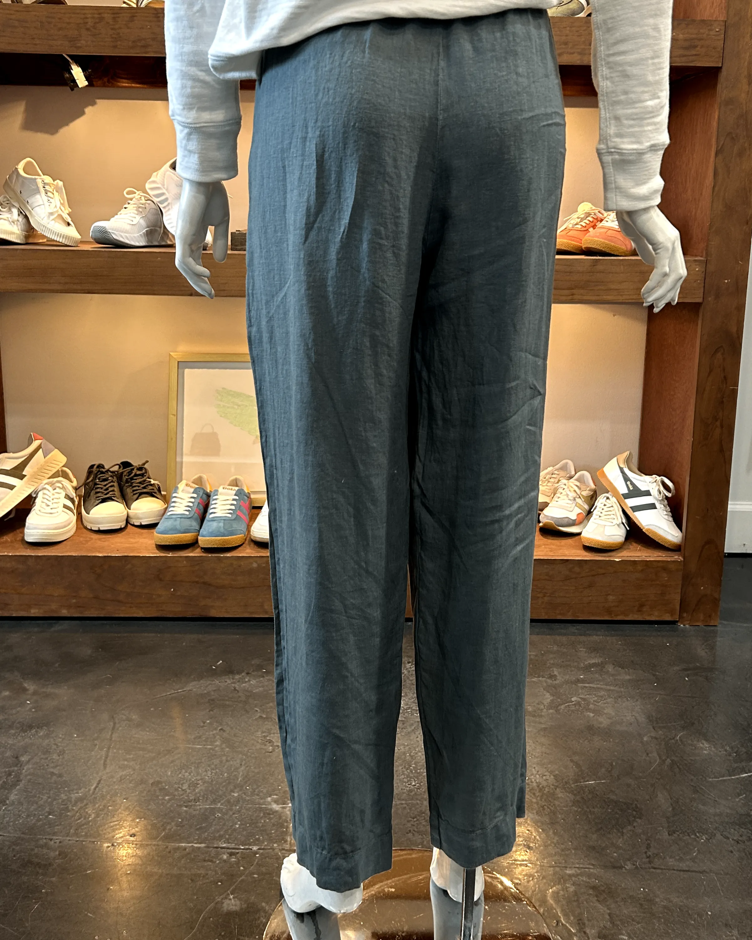Velvet Gini Straight Leg Linen Pant