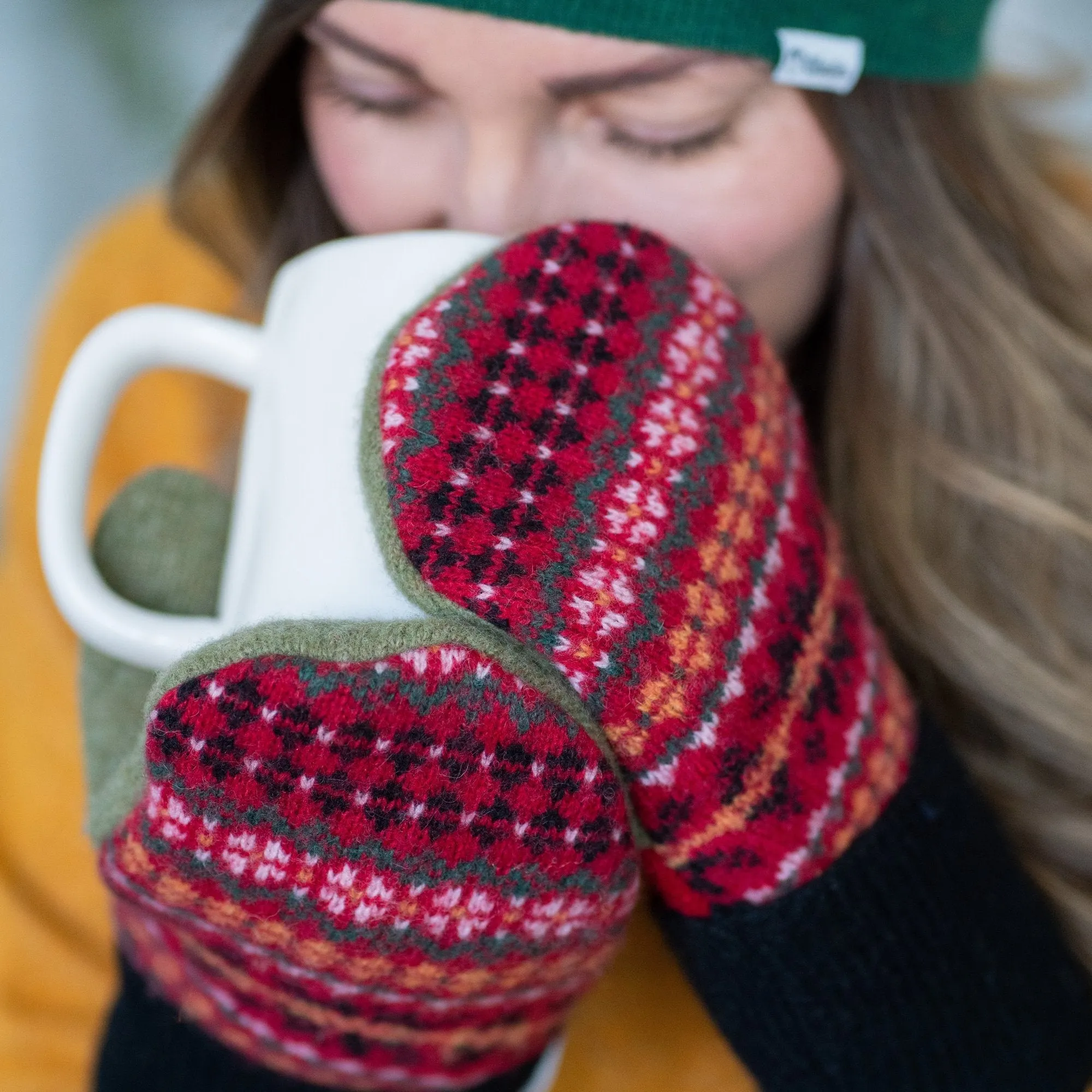 Womens Mittens | Snow Bunny