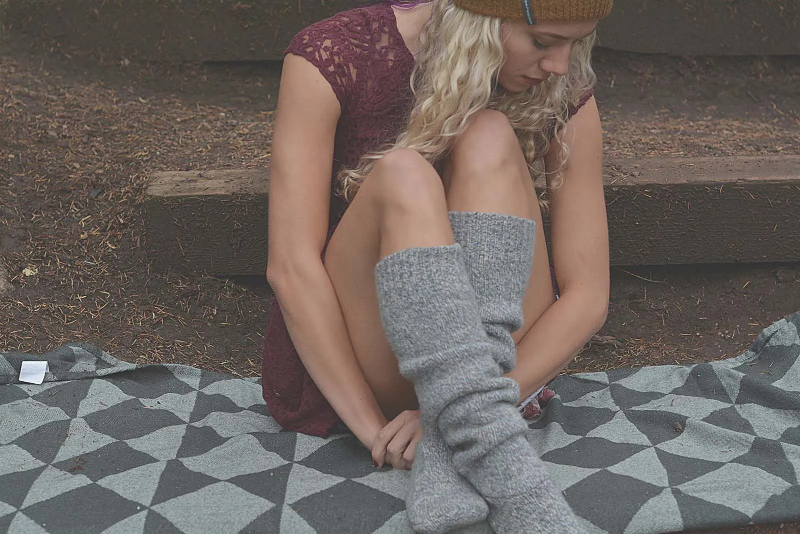 Wool Cabin Socks | Night Sky | Size 5-8